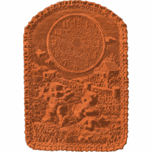 Teddy Bear Clock Frame  RNB