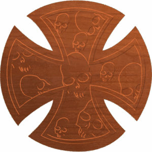 Maltese Cross w Skulls - CSF