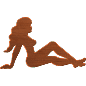 Classic American Truckers' Lady Silhouette 004 A 