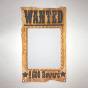 Wanted Poster Mirror