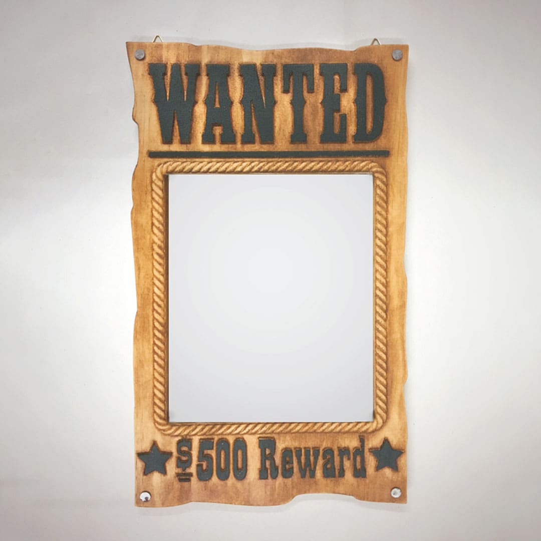 Wanted Poster Mirror