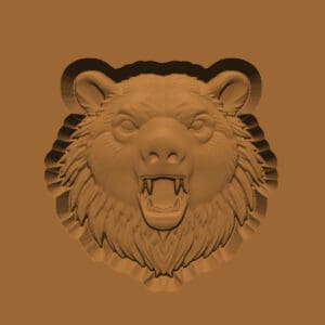 Ornamental Animal Head/Bust Series: Bear