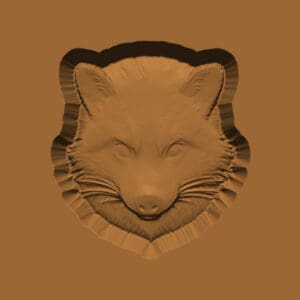 Ornamental Animal Head/Bust Series: Raccoon