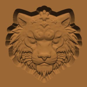 Ornamental Animal Head/Bust Series: Snow Leopord