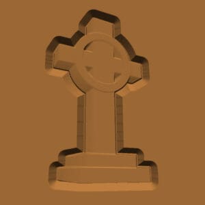 Halloween Stone Cemetery Cross