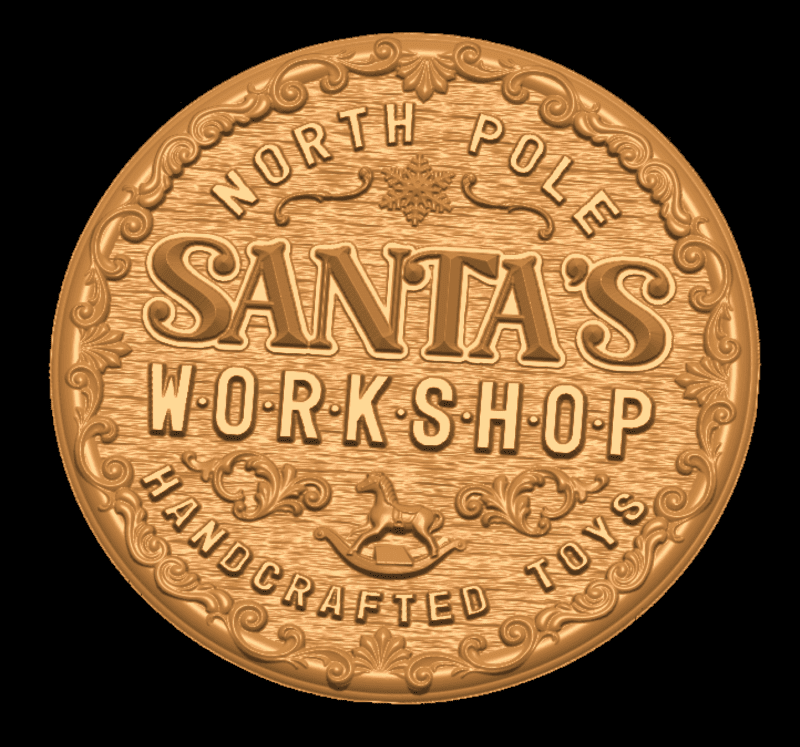 Santa's Workshop Sign
